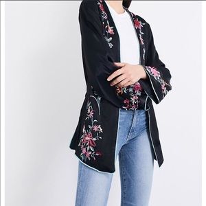 Free People embroidered kimono jacket
